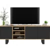 Polski Design ML Stolik pod Tv Apollo II 150 cm czarny