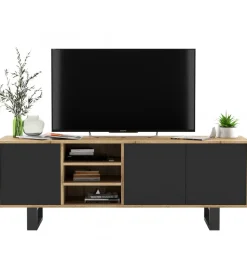 Polski Design ML Stolik pod Tv Apollo II 150 cm czarny
