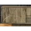 Invicta Interior Stolik pod TV ART DECO 200 cm drewno mango szary