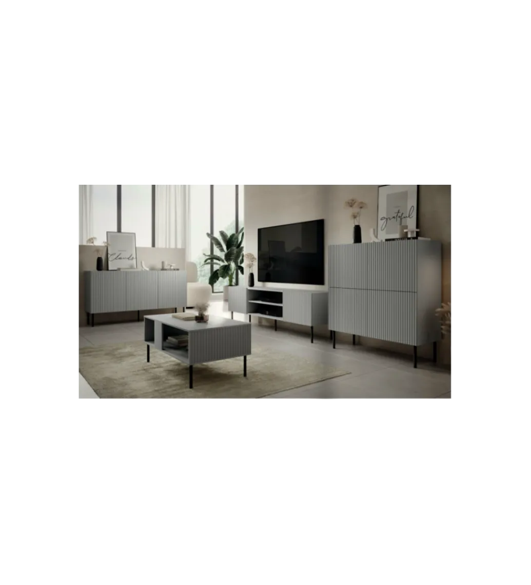 Halmar Stolik pod TV ASENSIO 180 cm szary