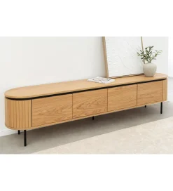 Invicta Interior Stolik pod TV ATELIER 200 cm kolor naturalnego dębu
