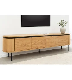 Invicta Interior Stolik pod TV ATELIER 200 cm kolor naturalnego dębu