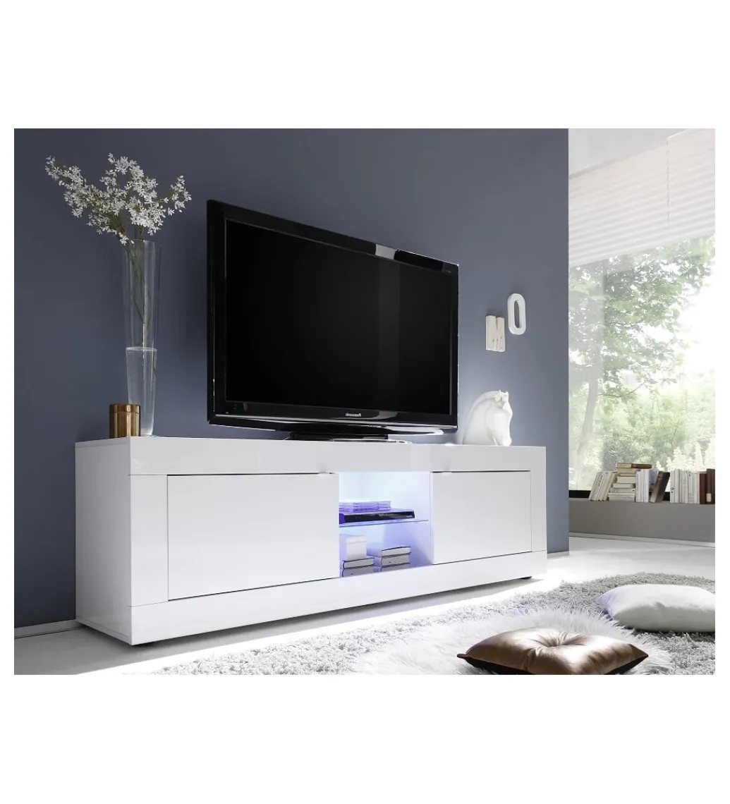 MCA Linia Włoska Stolik pod TV BASIC 180 cm biały