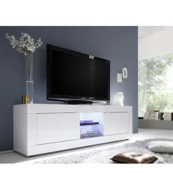 MCA Linia Włoska Stolik pod TV BASIC 180 cm biały