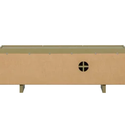 WOOOD Stolik pod TV BASU 152 cm drewno sosny moss