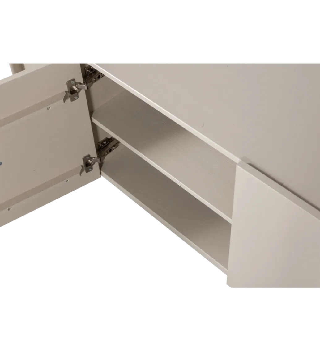 WOOOD Stolik pod TV BASU 152 cm drewno sosny dust
