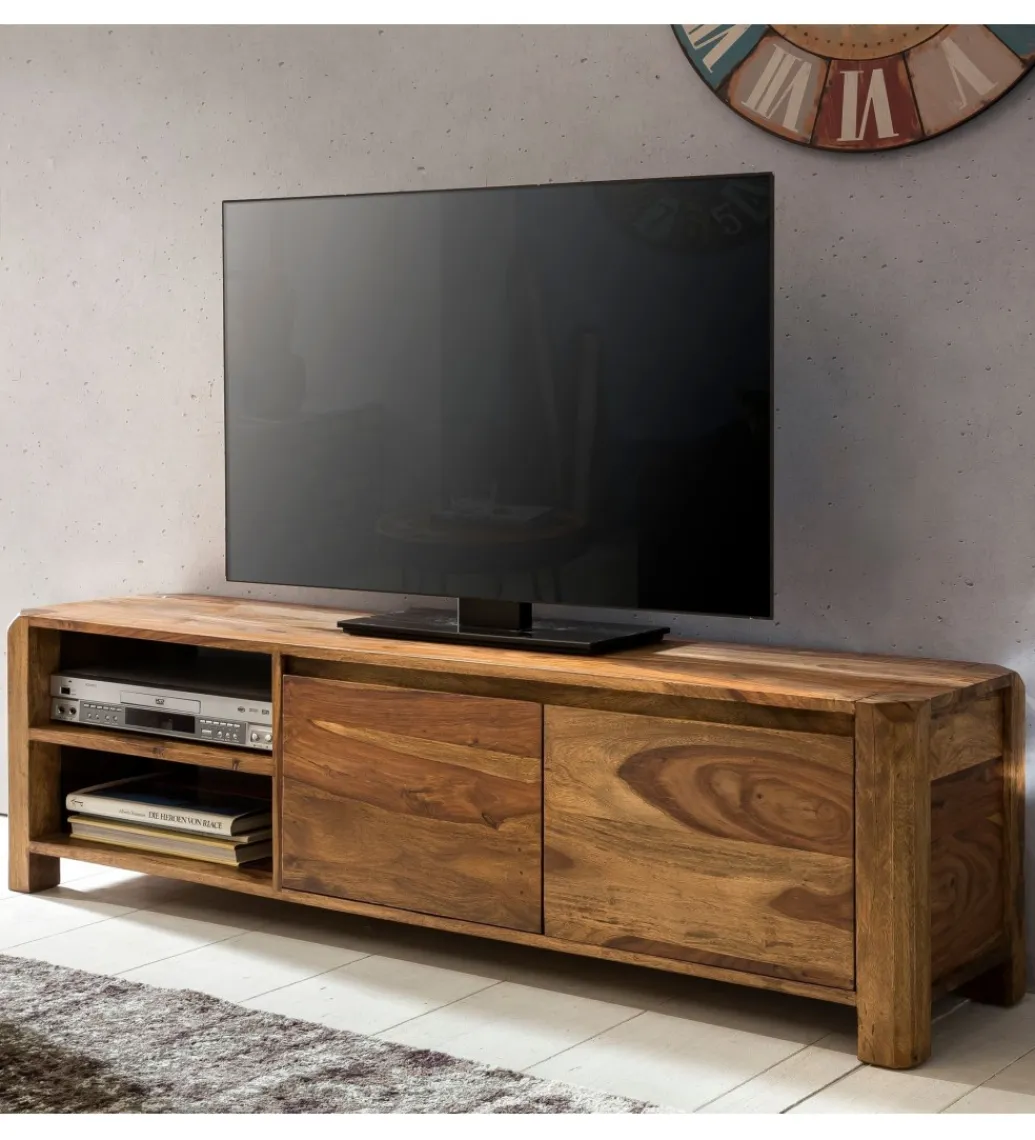 WOHNLING, GERMANY Stolik pod TV BOHA 140 cm drewno sheesham