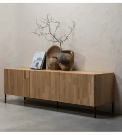 WOOOD Stolik pod TV BONO 180 cm drewno jesion naturalny