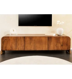 Invicta Interior Stolik pod TV BRASIL 160 cm drewno mango brązowy