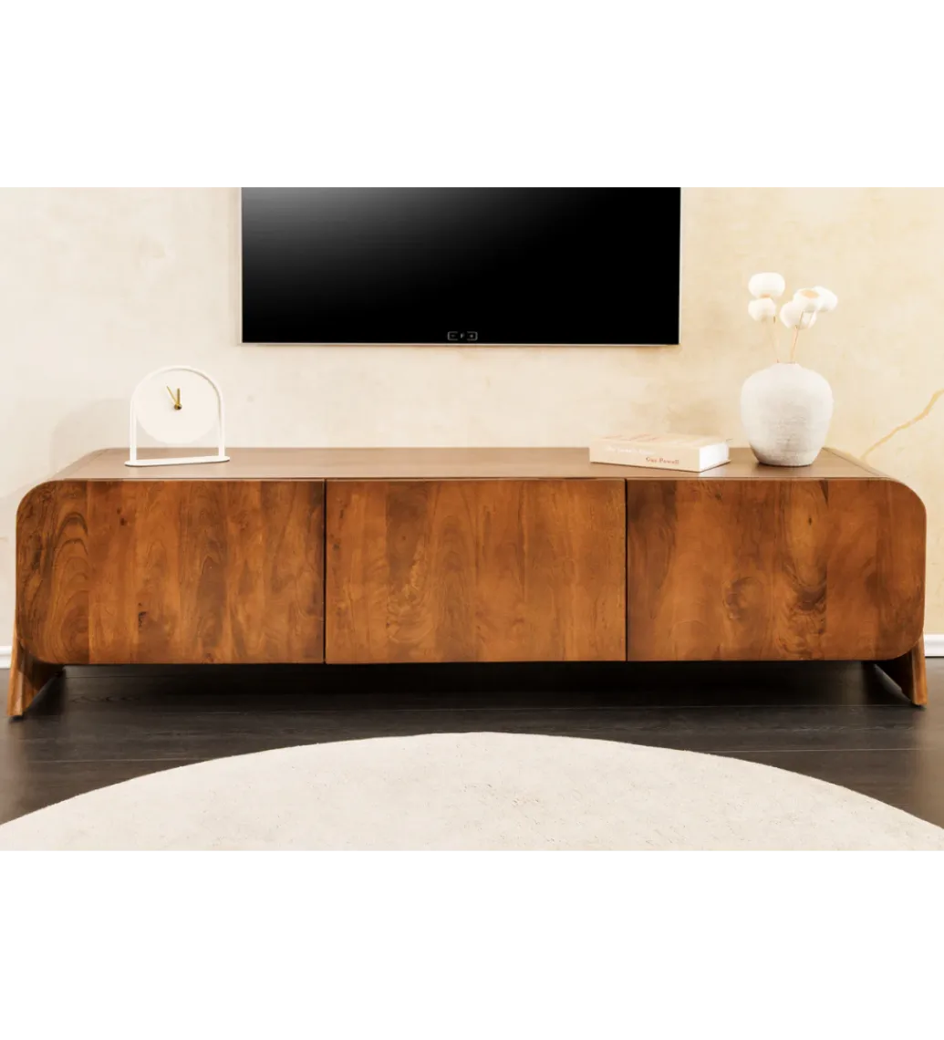 Invicta Interior Stolik pod TV BRASIL 160 cm drewno mango brązowy