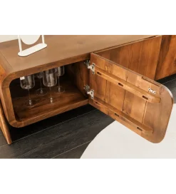 Invicta Interior Stolik pod TV BRASIL 160 cm drewno mango brązowy