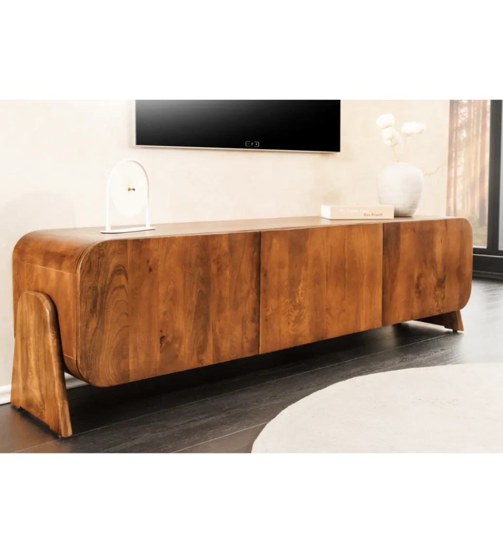 Invicta Interior Stolik pod TV BRASIL 160 cm drewno mango brązowy