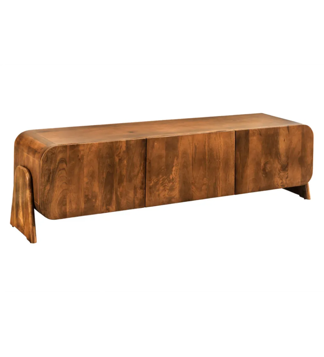 Invicta Interior Stolik pod TV BRASIL 160 cm drewno mango brązowy