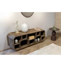 LF-Design Stolik pod TV BRIX MORGAN 130 cm drewno mango naturalna