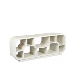 LF-Design Stolik pod TV BRIX MORGAN 130 cm drewno mango biała