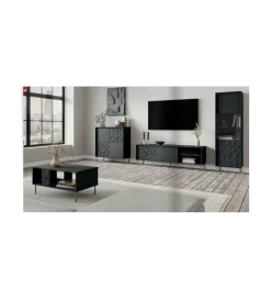 Halmar Stolik pod TV BULLET 180 cm czarny