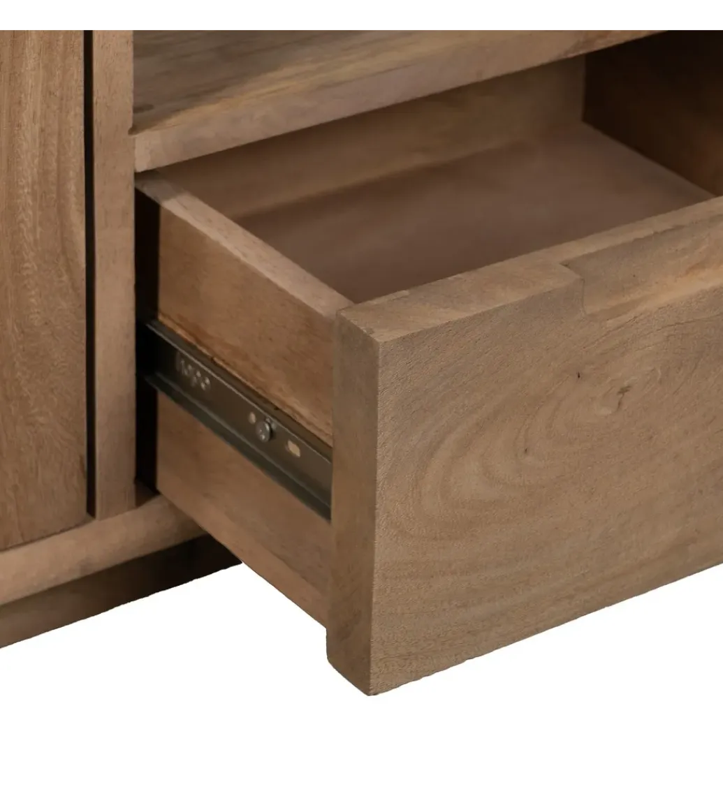 Zona-Design Stolik pod TV BURNIE drewno mango