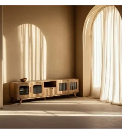 Zona-Design Stolik pod TV BURNIE drewno mango