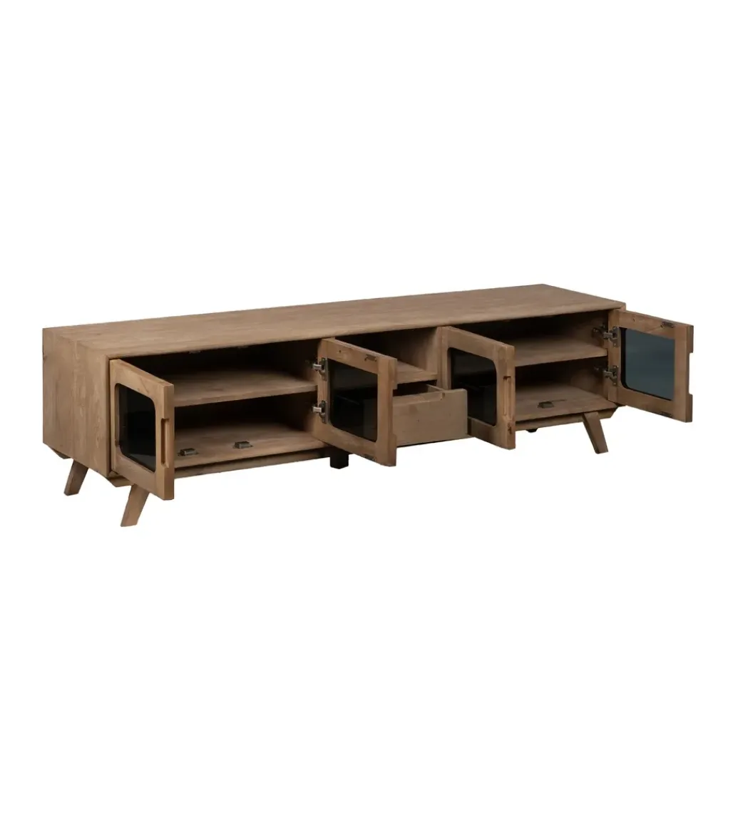 Zona-Design Stolik pod TV BURNIE drewno mango