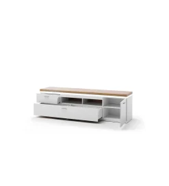 MCA Stolik pod TV CALI 196 cm biały