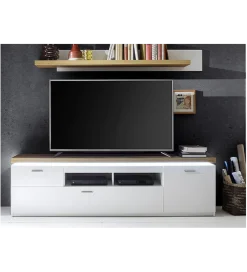 MCA Stolik pod TV CALI 196 cm biały