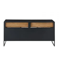 J-Line Stolik pod TV CANE PANE 122 cm czarno naturalna