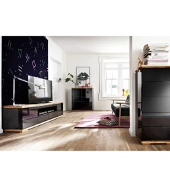 MCA Stolik pod TV CHIARO 200 Cm Czarny