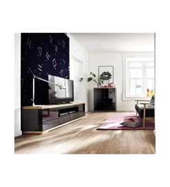 MCA Stolik pod TV CHIARO 200 Cm Czarny