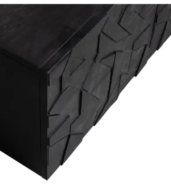 WOOOD Stolik pod TV COUNTER 160 cm drewno mango czarna