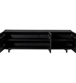 WOOOD Stolik pod TV COUNTER 160 cm drewno mango czarna
