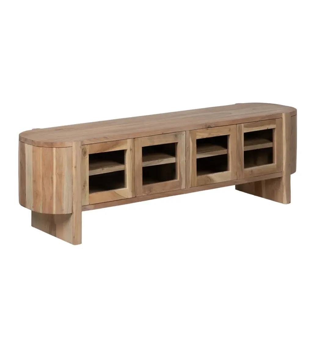 Zona-Design Stolik pod TV CREEL 180 cm drewno mango