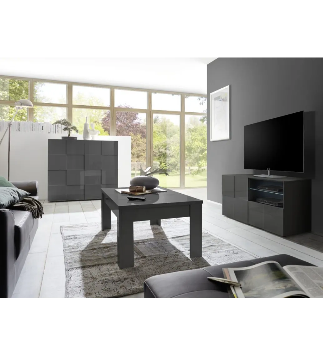 MCA Linia Włoska Stolik pod TV DAMA 120 cm antracyt