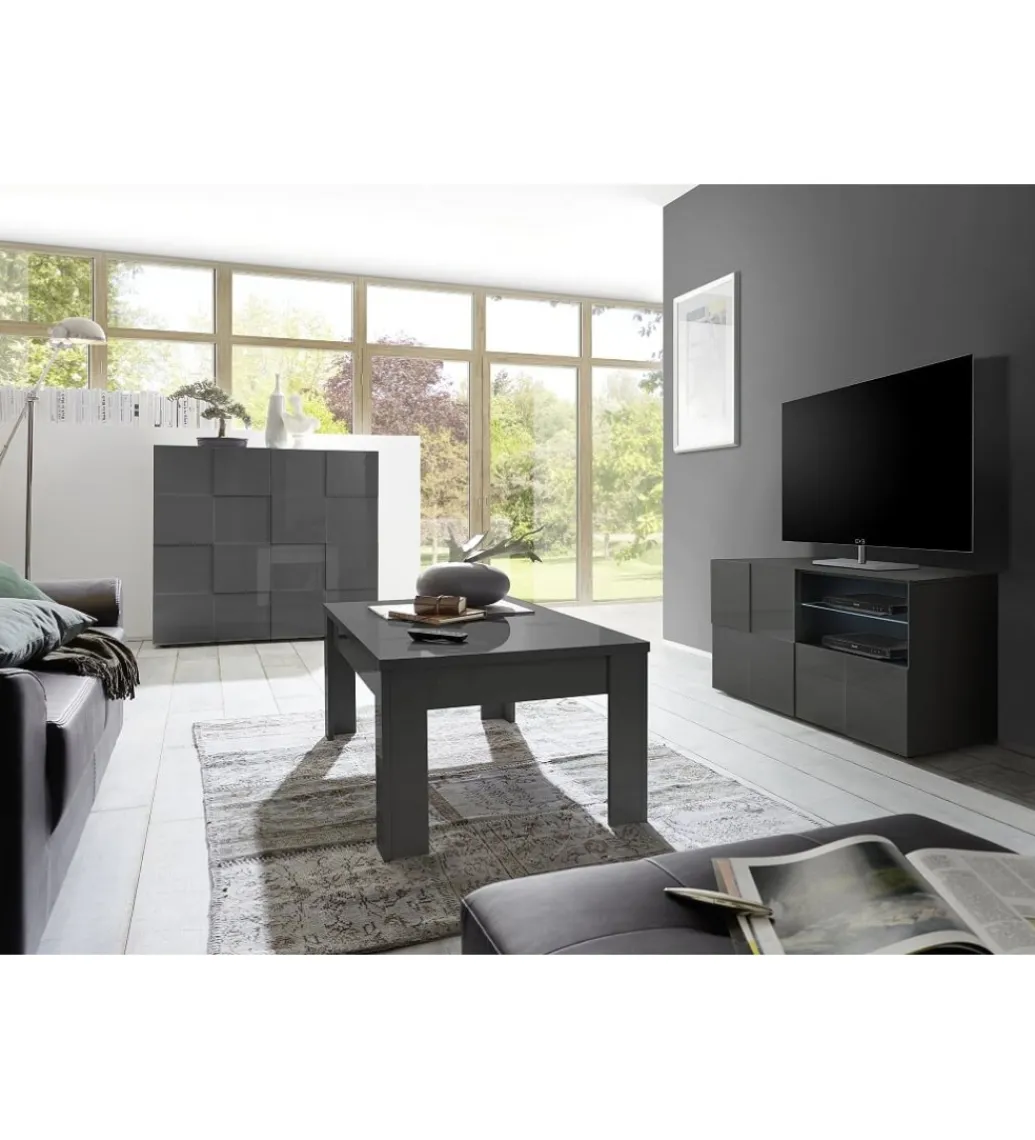 MCA Linia Włoska Stolik pod TV DAMA 120 cm antracyt
