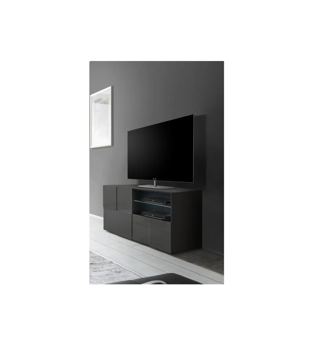 MCA Linia Włoska Stolik pod TV DAMA 120 cm antracyt