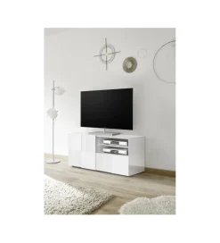 MCA Linia Włoska Stolik pod TV DAMA 120 cm biały