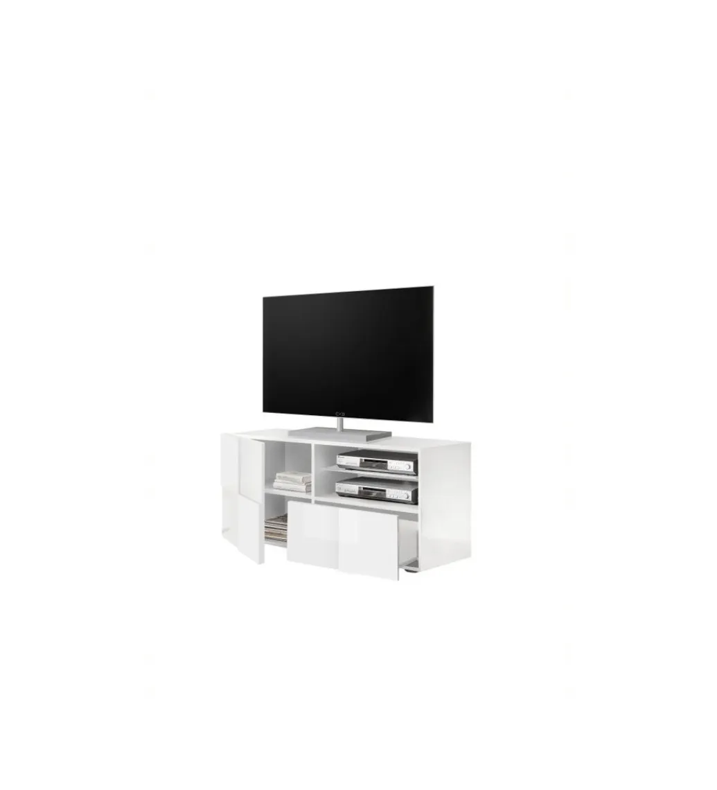 MCA Linia Włoska Stolik pod TV DAMA 120 cm biały