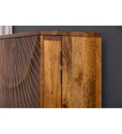 Invicta Interior Stolik pod TV DAVIDE Scorpion 160 Cm drewno mango brąz