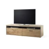 MCA Stolik pod TV ESPERO 184 cm dąb sękaty olejowany w kolorze bianco