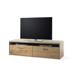 MCA Stolik pod TV ESPERO 184 cm dąb sękaty olejowany w kolorze bianco
