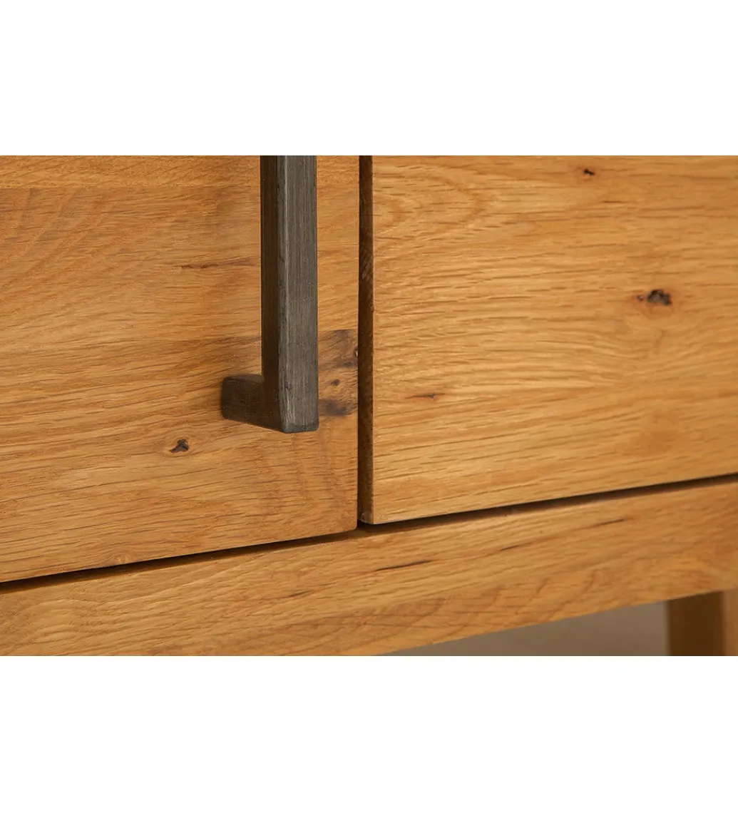 Invicta Interior Stolik pod TV FACTORY Thor 200 cm drewno dąb dziki