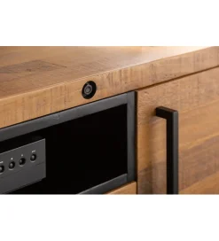 Invicta Interior Stolik pod TV FACTORY Thor 200 cm drewno sosna