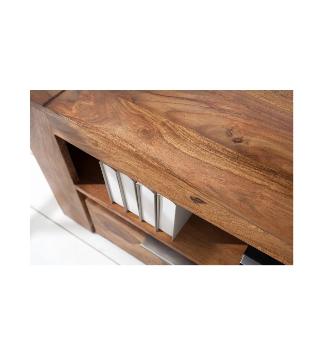 Invicta Interior Stolik pod TV FINICE Makassar drewno Sheesham