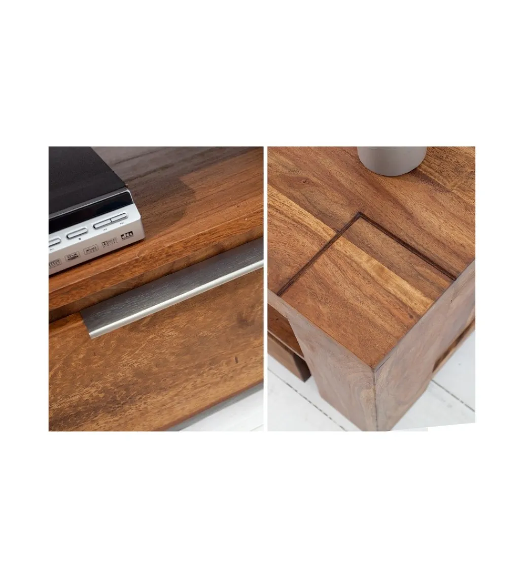 Invicta Interior Stolik pod TV FINICE Makassar drewno Sheesham