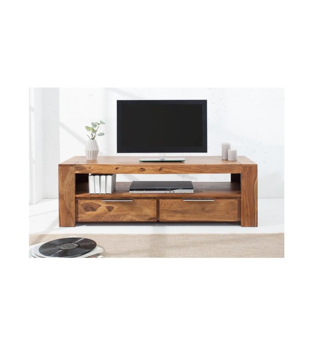 Invicta Interior Stolik pod TV FINICE Makassar drewno Sheesham