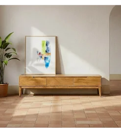 Zona-Design Stolik pod TV GALT 160 cm drewno mango naturalny niższy