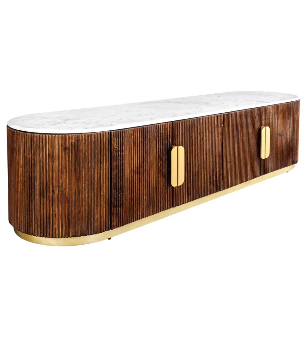 Invicta Interior Stolik pod TV GATSBY 170 cm drewno mango brązowy