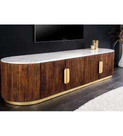 Invicta Interior Stolik pod TV GATSBY 170 cm drewno mango brązowy