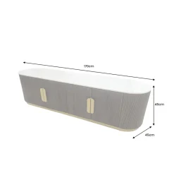 Invicta Interior Stolik pod TV GATSBY 170 cm drewno mango brązowy