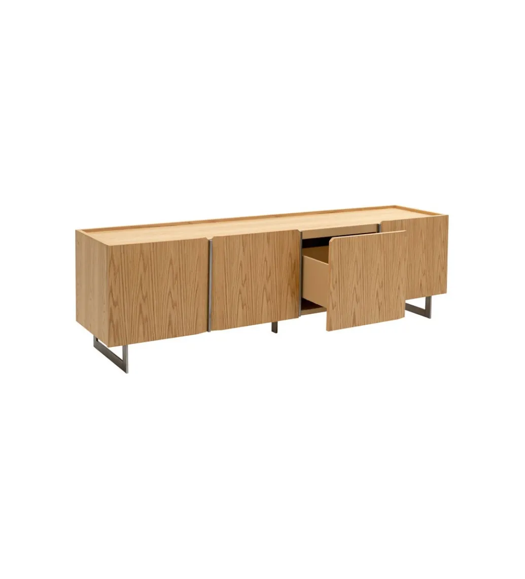 KARE Stolik pod TV GIULIO 180 x 55 cm naturalny