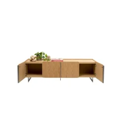 KARE Stolik pod TV GIULIO 180 x 55 cm naturalny